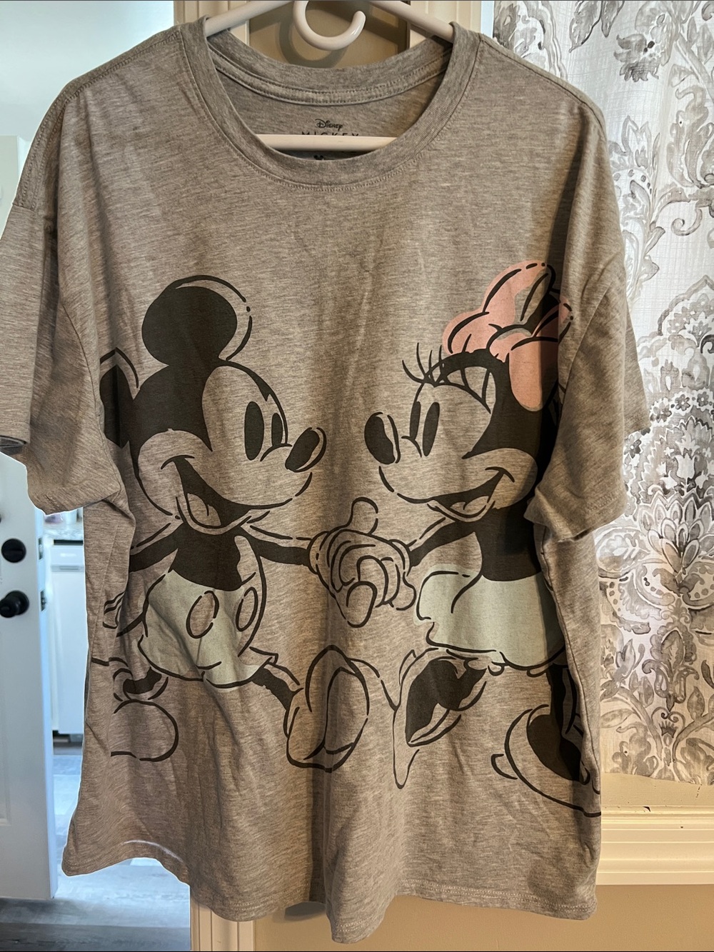Disney Grey Mickey & Minnie Graphic Tee